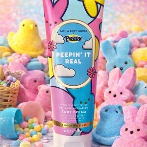 Bath & Body Works Peeps Peepin' It Real Body Cream - Pink & Blue